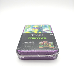 MTG TMNT Teenage Mutant Ninja Turtles Tin Sealed 3 Play Boosters + Sticker NEW - Image 2