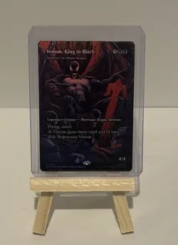 Venom – King in Black Borderless #0022 MTG Mythic Foil Spider-Man - Image 1