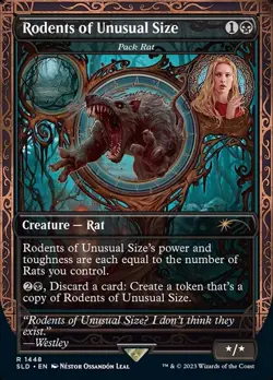 🧙Rodents Of Unusual Size R 1448 FOIL SLD Secret Lair MTG - Image 1