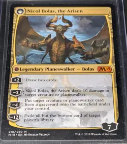 Magic: The Gathering Nicol Bolas Ravager/Arisen Core Set 2019 Mythic 218 Regular - Image 2