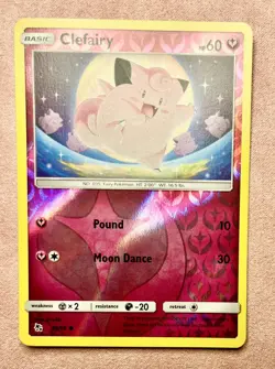 Clefairy | 39/68 | Hidden Fates | 2019 Pokemon Card | Reverse Holo | NM - Image 1