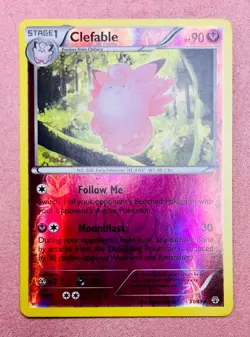 Clefable 51/83 | XY Generations | 2016 Anniversary Pokemon Card Reverse Holo LP - Image 1