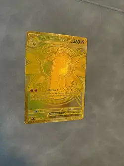 Mega Charizard X ex Gold Hyper Rare 130/094 Pokemon Phantasmal Flames - NM - Image 3