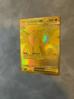 Mega Charizard X ex Gold Hyper Rare 130/094 Pokemon Phantasmal Flames - NM - Image 4