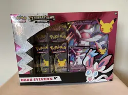 Pokemon Celebrations 25th Anniversary Dark Sylveon V Collection Box Sealed - Image 1
