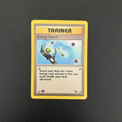 Pokemon TCG Energy Search Fossil 59/62 Common 1st Edition - HP - Image 1