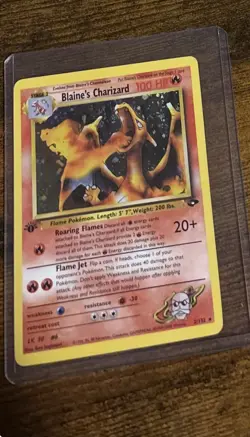 Pokemon Blaine's Charizard 1st Edition Holo Rare 2/132 Gym Challenge WOTC - Image 2