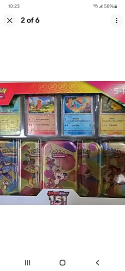 Pokemon 151 - (5-Pack) Mini Tins w/ 4 Promos Costco Bundle - New, Sealed - Image 2