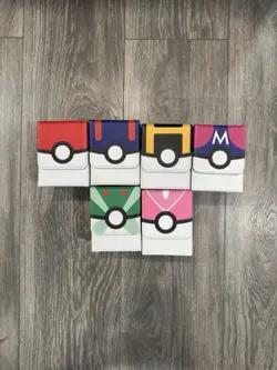 Six (6) Pokemon TCG Deck boxes Pokeball - Image 1