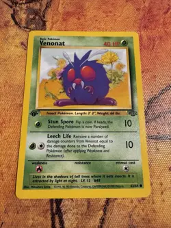 1st Edition Venonat Jungle 63/64 | WOTC Vintage Pokemon - Image 1