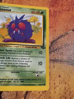 1st Edition Venonat Jungle 63/64 | WOTC Vintage Pokemon - Image 3