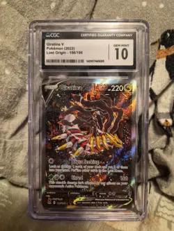 Pokemon Lost Origin - Giratina V 186/196 Alt Art - CGC Gem Mint 10 - Image 1