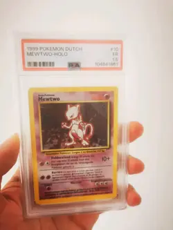 1999 Pokemon MEWTWO - 10/102 - Holo - Base Set NL - PSA 1.5 - Image 2