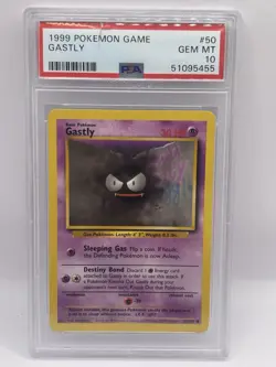 1999 POKEMON GAME #50 GASTLY PSA 10 GEM MINT UNLIMITED BASE SET See Description! - Image 1