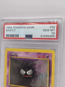 1999 POKEMON GAME #50 GASTLY PSA 10 GEM MINT UNLIMITED BASE SET See Description! - Image 2