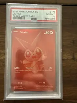 2025 Pokemon Black Bolt Victini #171 PSA GEM MT 10 - Image 1