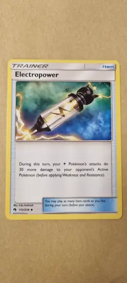 Electropower - Pokemon TCG - LP - Uncommon - Lost Thunder - Free UK P&P - Image 1