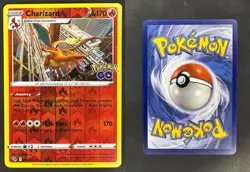 CHARIZARD 010/078 HOLO RARE POKEMON GO POKEMON REVERSE HOLO NM - Image 3
