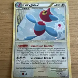 Pokemon Porygon-Z 7/102 Triumphant Holo Rare NM - Image 1