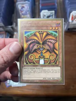 Yugioh Exodia the Forbidden One MGED-EN005 Premium Gold Rare 1st Edition NM - Image 1