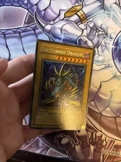 YUGIOH • TRI-HORNED DRAGON • SECRET RARE • LOB-000 • 1st EDITION VLP (GMC) - Image 2