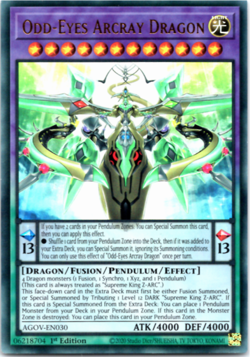 Odd-Eyes Archery Dragon - AGOV-EN030 - Ultra Rare - 1st Edition Yugioh - Image 1