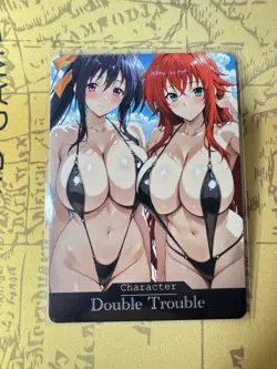 Akeno & Rias DxD “Double Trouble” ACG Goddess Story Waifu Anime Custom Card - Image 1