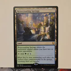 Magic: The Gathering Rejuvenating Springs Land Rare Commander Legends Blue Green - Image 1