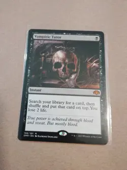 VAMPIRIC TUTOR Dominaria Remastered Magic MTG - MINT - Pack Fresh - Just Pulled! - Image 1