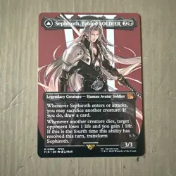 Sephiroth, Fabled SOLDIER (Borderless) #0382 Final Fantasy Regular FIN MTG - Image 1