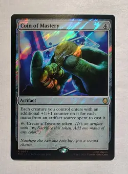 Coin of Mastery (Surge Foil) Mtg Teenage Mutant Ninja Turtles TMC Eternal-Legal - Image 1