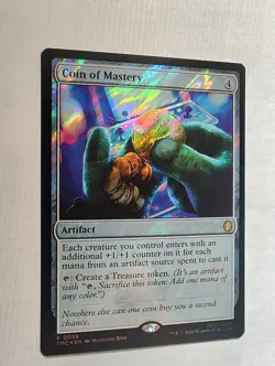 Coin of Mastery (Surge Foil) Mtg Teenage Mutant Ninja Turtles TMC Eternal-Legal - Image 2