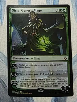 MTG Nissa, Genesis Mage FOIL **LP** Hour of Devastation (HOU) - Image 1