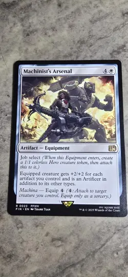 Machinist's Arsenal Final Fantasy Regular Artifact Equipment Rare MTG NM - Image 1