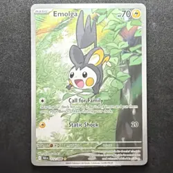 Emolga 112/086 Illustration Rare Holo 70 HP Sv: Black Bolt Pokemon TCG English - Image 1