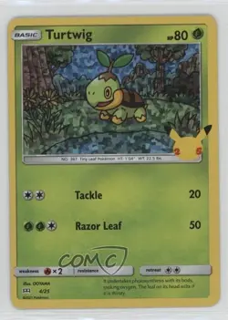 Turtwig Confetti Holo Pokemon Sword & Shield McDonald's Collection #4 - Image 1