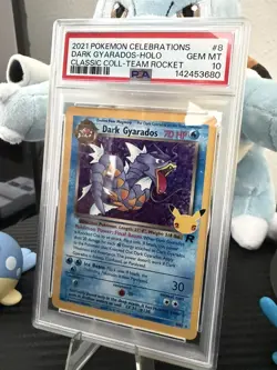 PSA 10 Dark Gyarados 8/82 Celebrations Classic Collection Holo 2021 Pokemon Card - Image 1