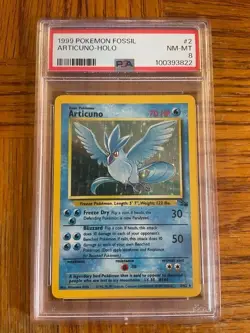 1999 Pokemon Fossil Articuno #2 PSA 8 NM-MT - Image 1