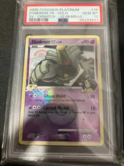 2009 POKEMON PLATINUM SUPREME VICTORS #26 DUSKNOIR FB-HOLO PSA 10 - Image 1