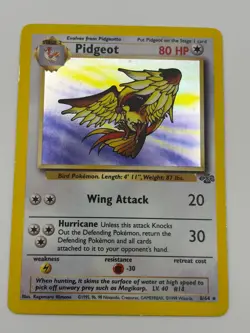 Pidgeot - 8/64 - Jungle Holo Rare Unlimited Pokemon Vintage WOTC MP - Image 1