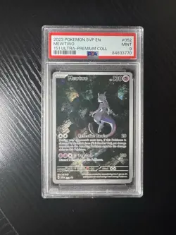 2023 POKEMON SVP EN-SV BLACK STAR PROMO 151 ULTRA-PREMIUM #052 MEWTWO PSA 9 - Image 1
