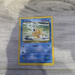 MAGIKARP 35/102 UNCOMMON BASE SET POKEMON LP - **CRIMPED ** - Image 1