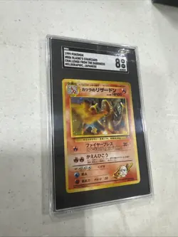 1999 Pokemon Gym 2 Blaine's Charizard Japanese Holographic #006 SGC 8 NM-MT - Image 1