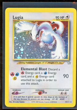 2000 Pokemon Neo Genesis Lugia 9/111 Holo Foil Rare WOTC - Image 1