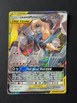 Pokemon TCG - English Lucario & Melmetal GX 120/214 - Image 1
