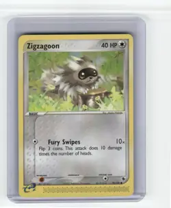 Zigzagoon Ruby and Sapphire Common Pokemon NM - Image 1
