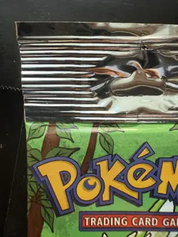 1999 Pokemon Unweighed Jungle Booster Pack Scyther Artwork - SEALED Long Crimp - Image 2