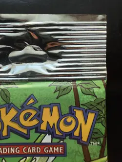 1999 Pokemon Unweighed Jungle Booster Pack Scyther Artwork - SEALED Long Crimp - Image 3