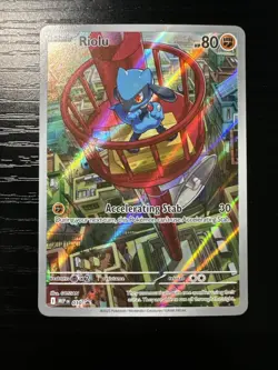 Riolu MEP 010 - Pokemon TCG Mega Evolutions - NM Black Star Promo FULL ART - Image 1