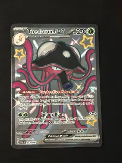 Toedscruel ex - 213/091 - Pokemon Paldean Fates Shiny Full Art Ultra Rare NM - Image 1